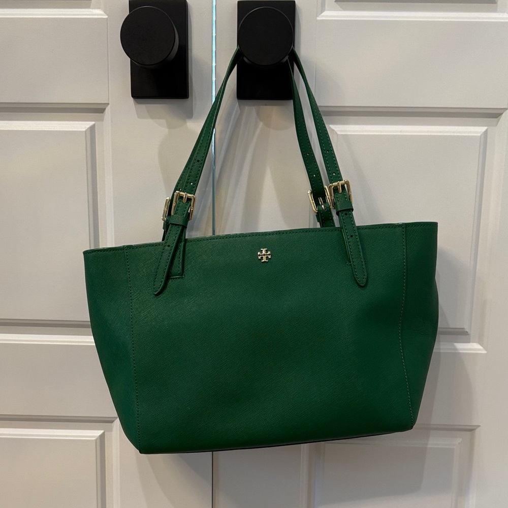 Tory Burch Emerald Green Tote